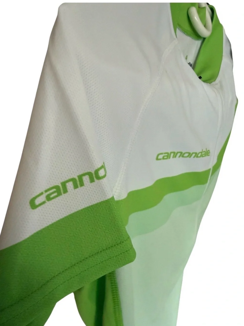 NWT Cannondale Women’s Cycling Jersey lime Green White 1/4 Zip Bike